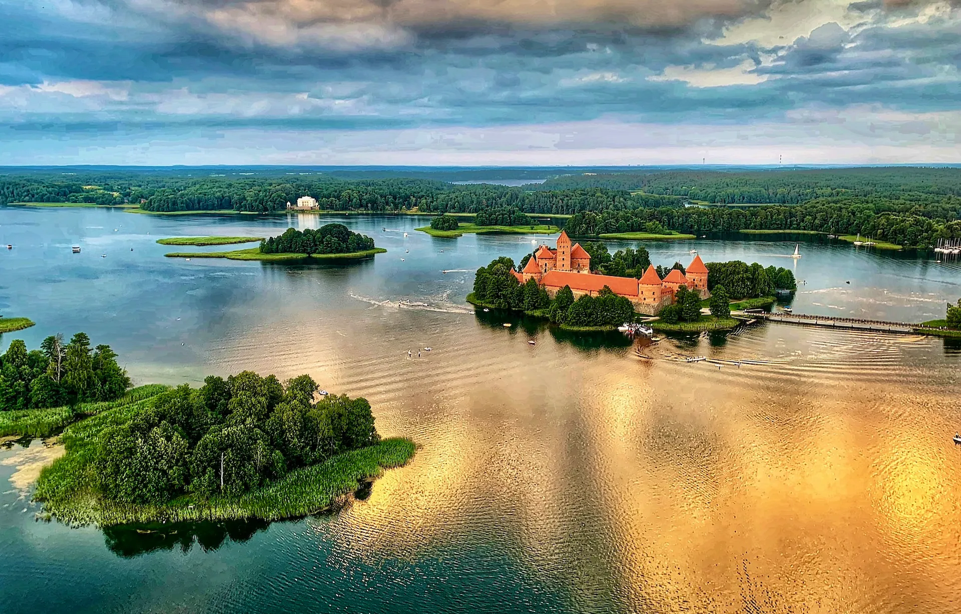 over Trakai Or Vilnius
