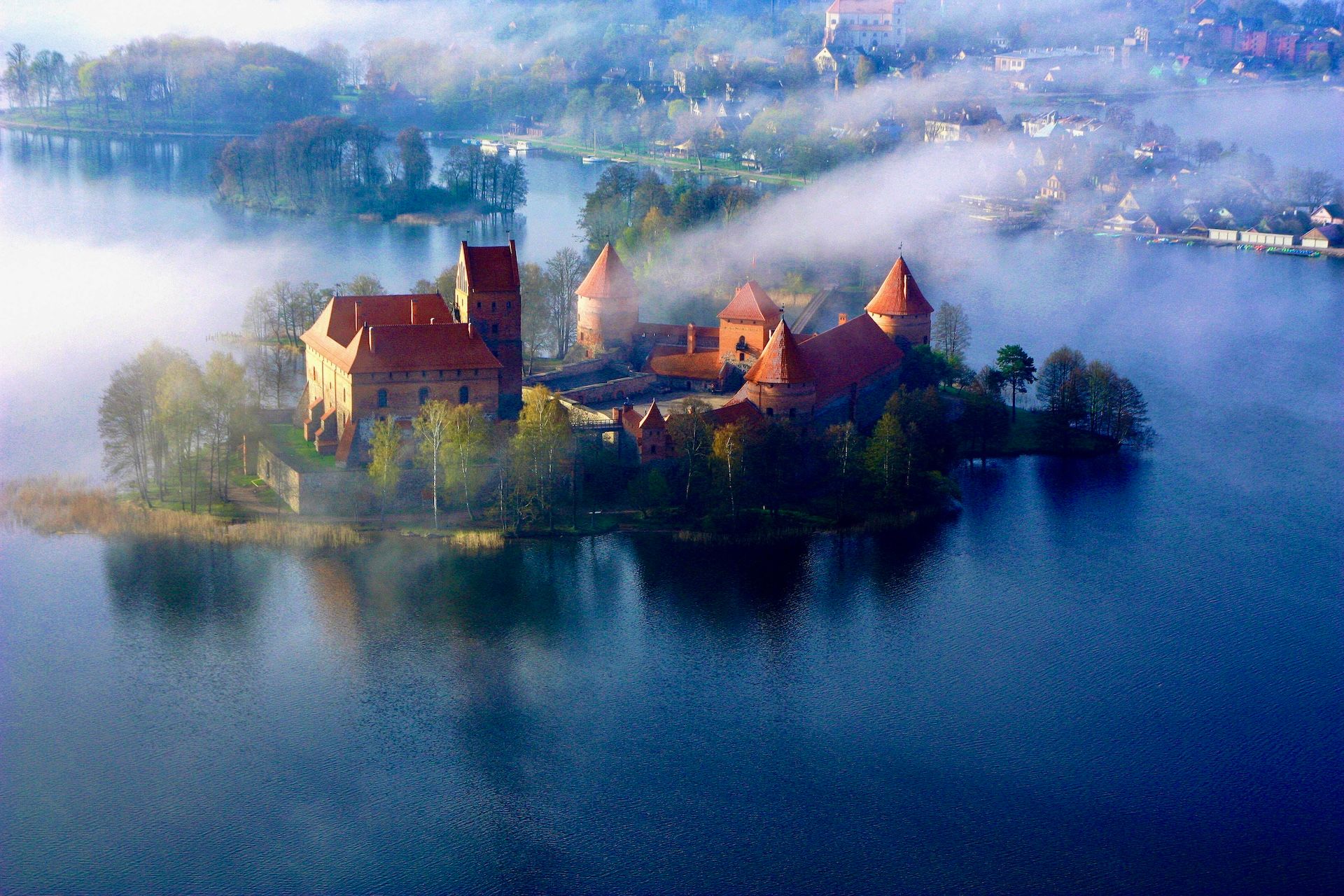 Flight over Trakai or Vilnius