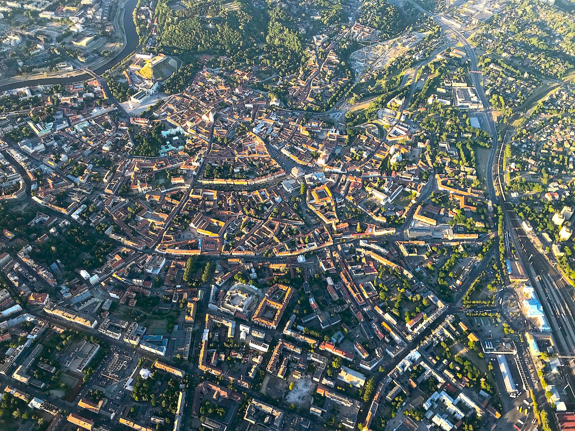 Flight over Trakai or Vilnius