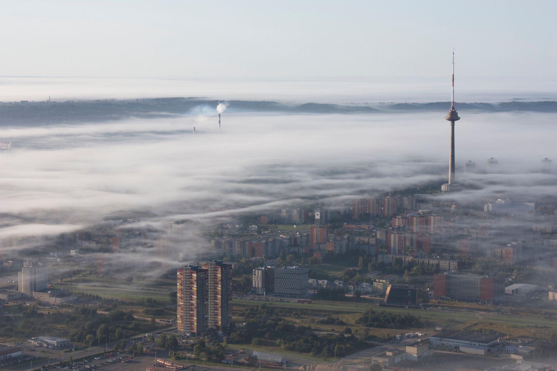 Flight over Trakai or Vilnius