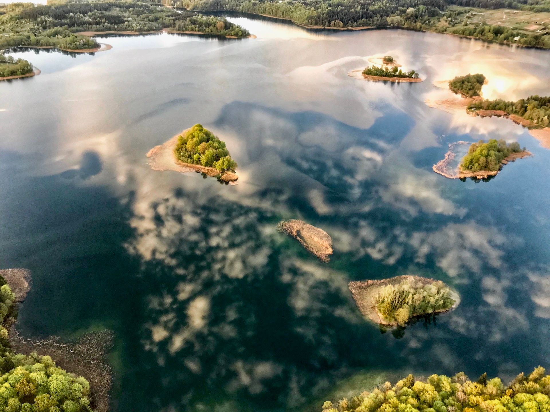 Flight over Trakai or Vilnius