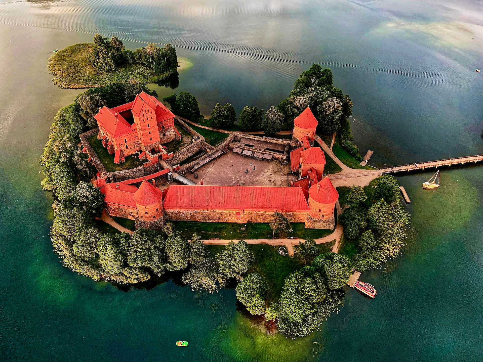 Flight over Trakai or Vilnius