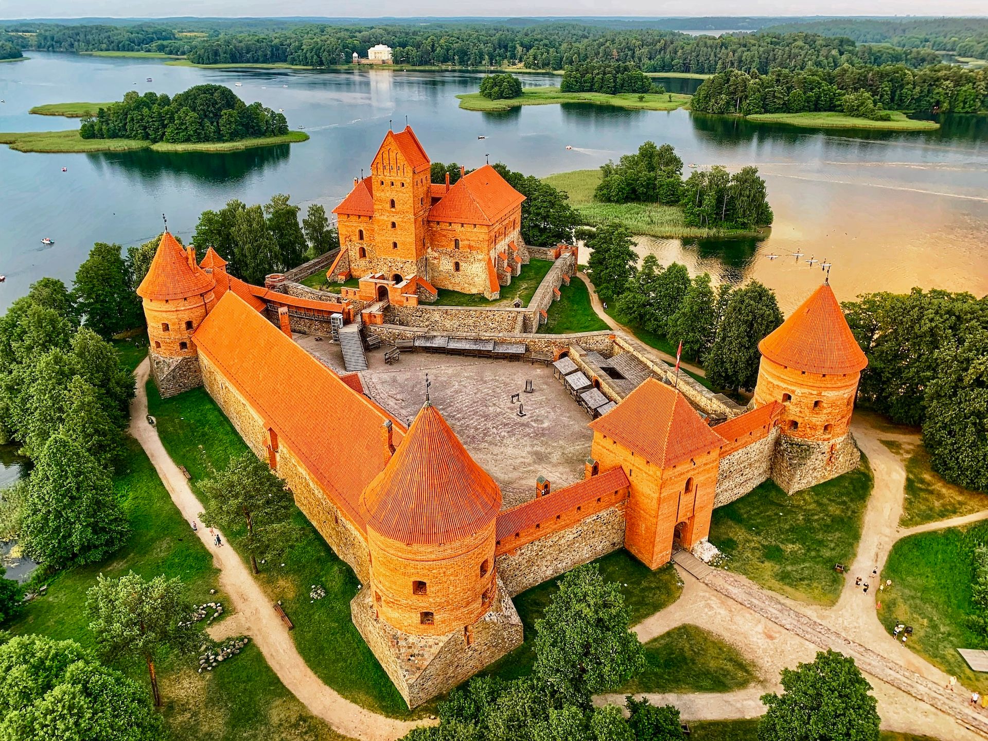 Flight over Trakai or Vilnius